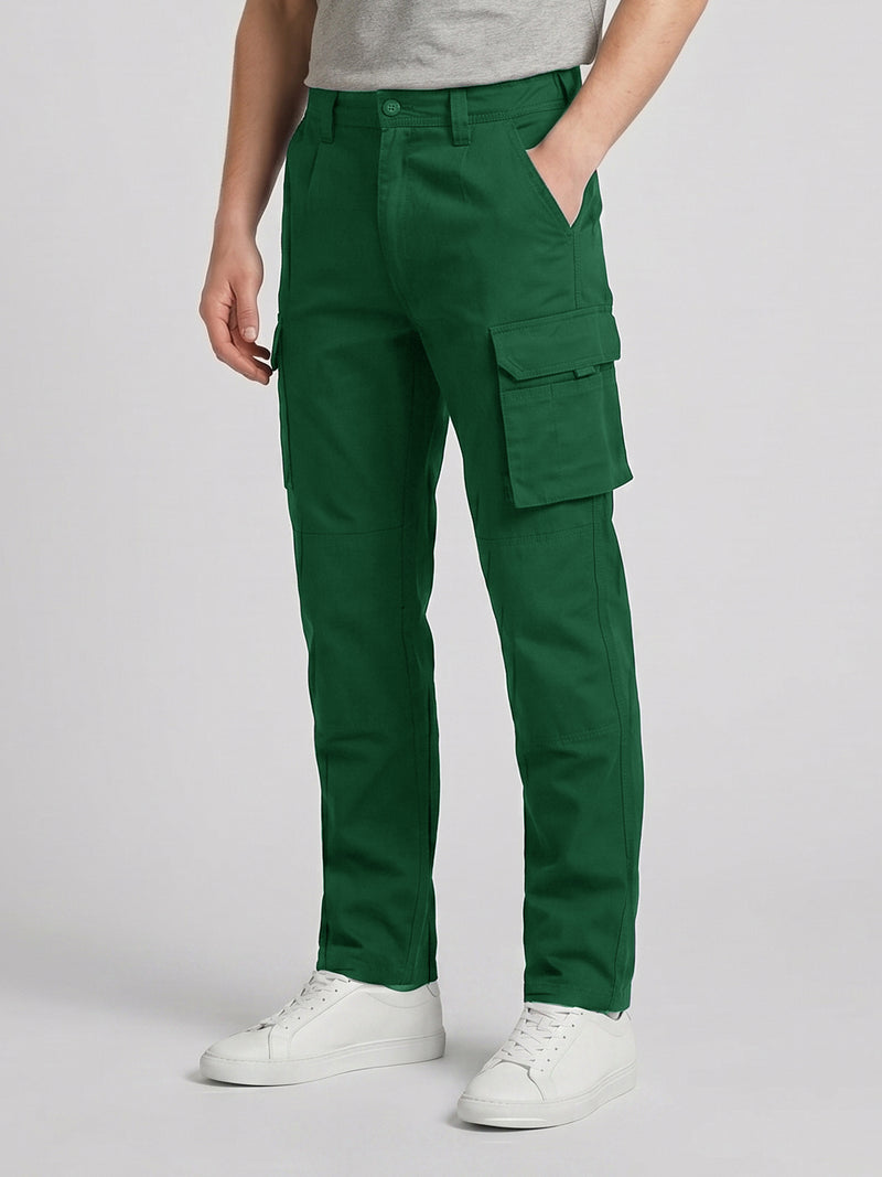 Green Cargo Trouser For Men-BE6462