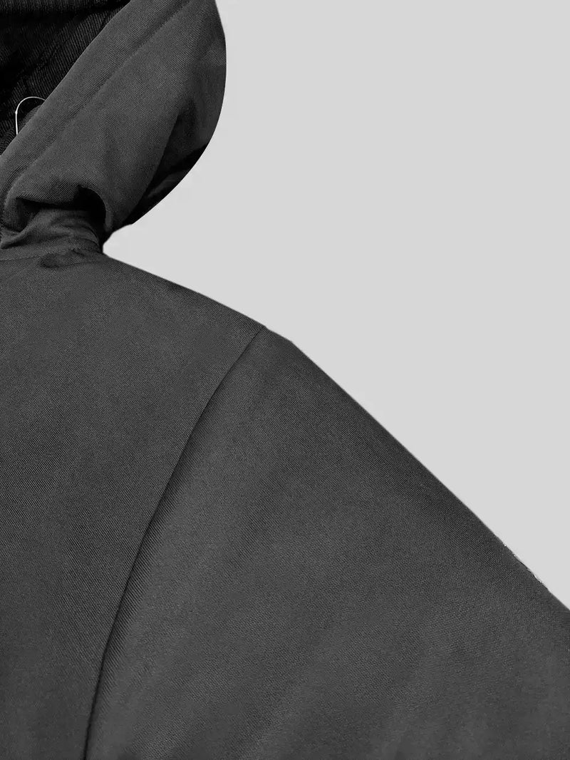 Payper Zipper Winter Jacket For Men-Black-PH01