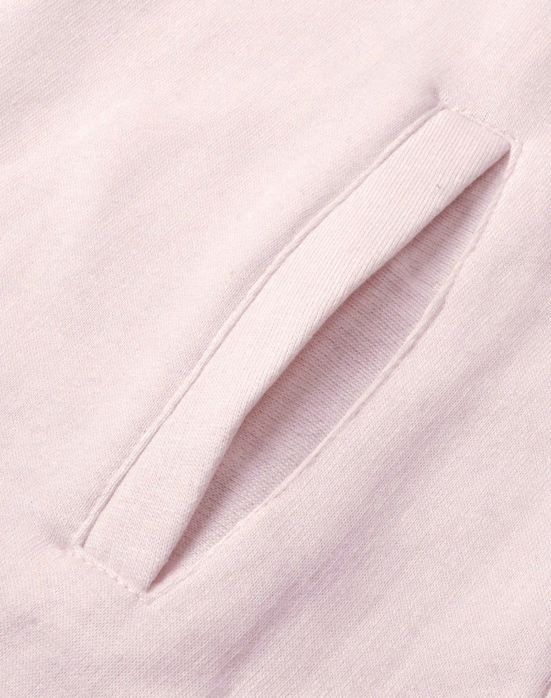 Louis Vicaci Fleece Zipper Tracksuit For Ladies Smoke Pink with Black & Red Stripe-BR1111