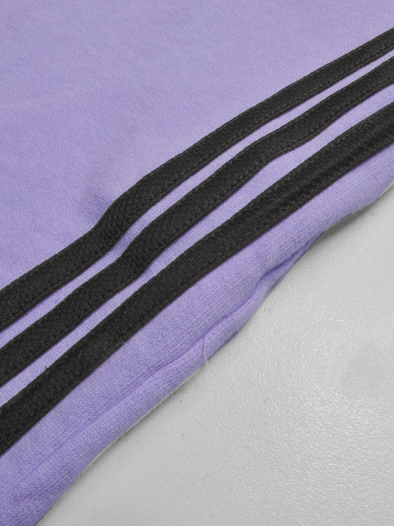 Summer Jersey Slim Fit Bermuda Short For Men-Light Purple with Stripes-SP1774/RT2435