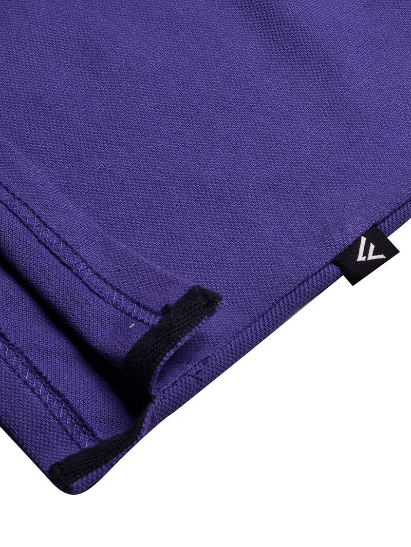 LV Summer Polo Shirt For Men-Purple Blue with White & Navy Panel-BE839/BR13079