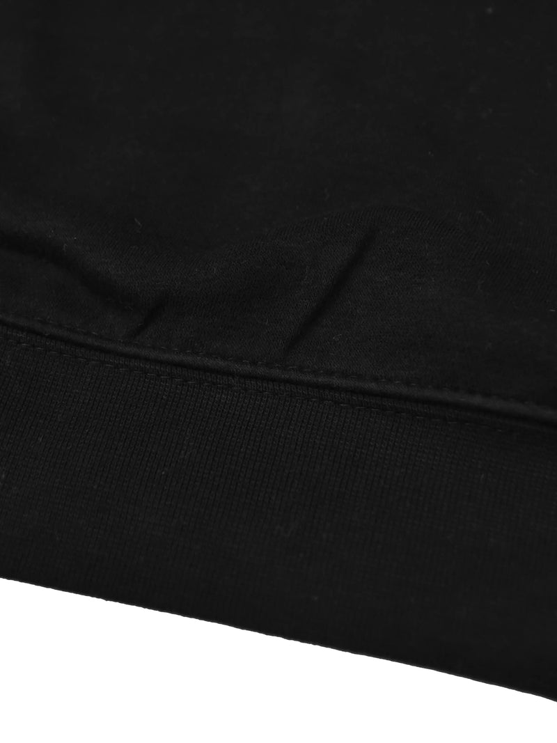 NK Fleece Cowl Neck Sleeveless Hoodie For Men-Black-SP339/RT2138