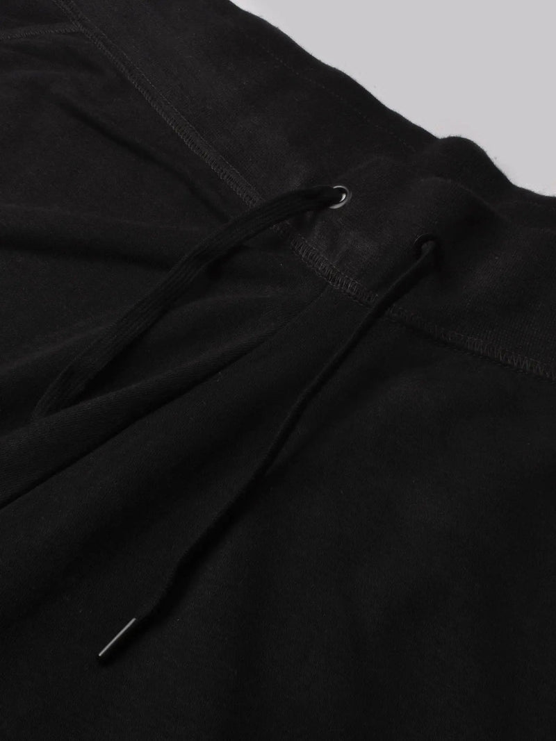 NK Fleece Slim Fit Without Pockets Jogger Trouser For Ladies-Black-SP542/RT2149