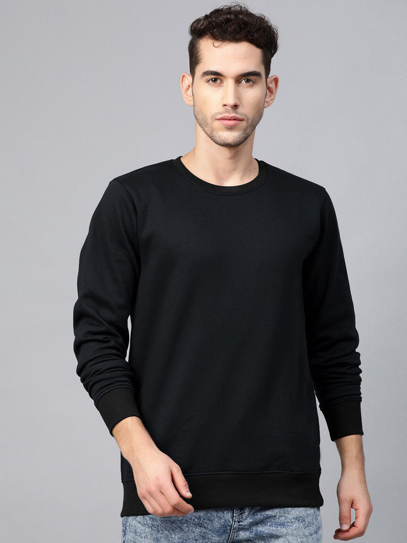 Upgrade Fashion Terry Fleece Funky Style Sweatshirt For Men-Dark Navy-BE2404