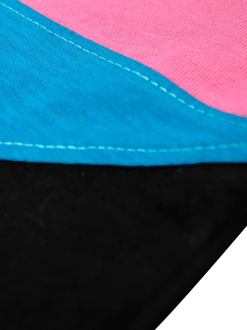 Champion Single Jersey Polo Shirt For Kids-Magenta with Cyan & Black-SP1684/RT2405