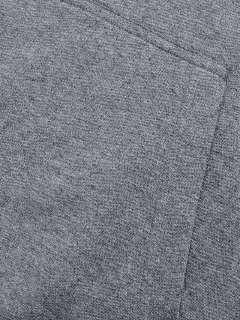 P&B Fleece Pullover Hoodie For Men-Charcoal Melange With Pink Panel-SP639/RT2158